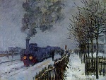 Клод Моне Поезд в снегу (локомотив)